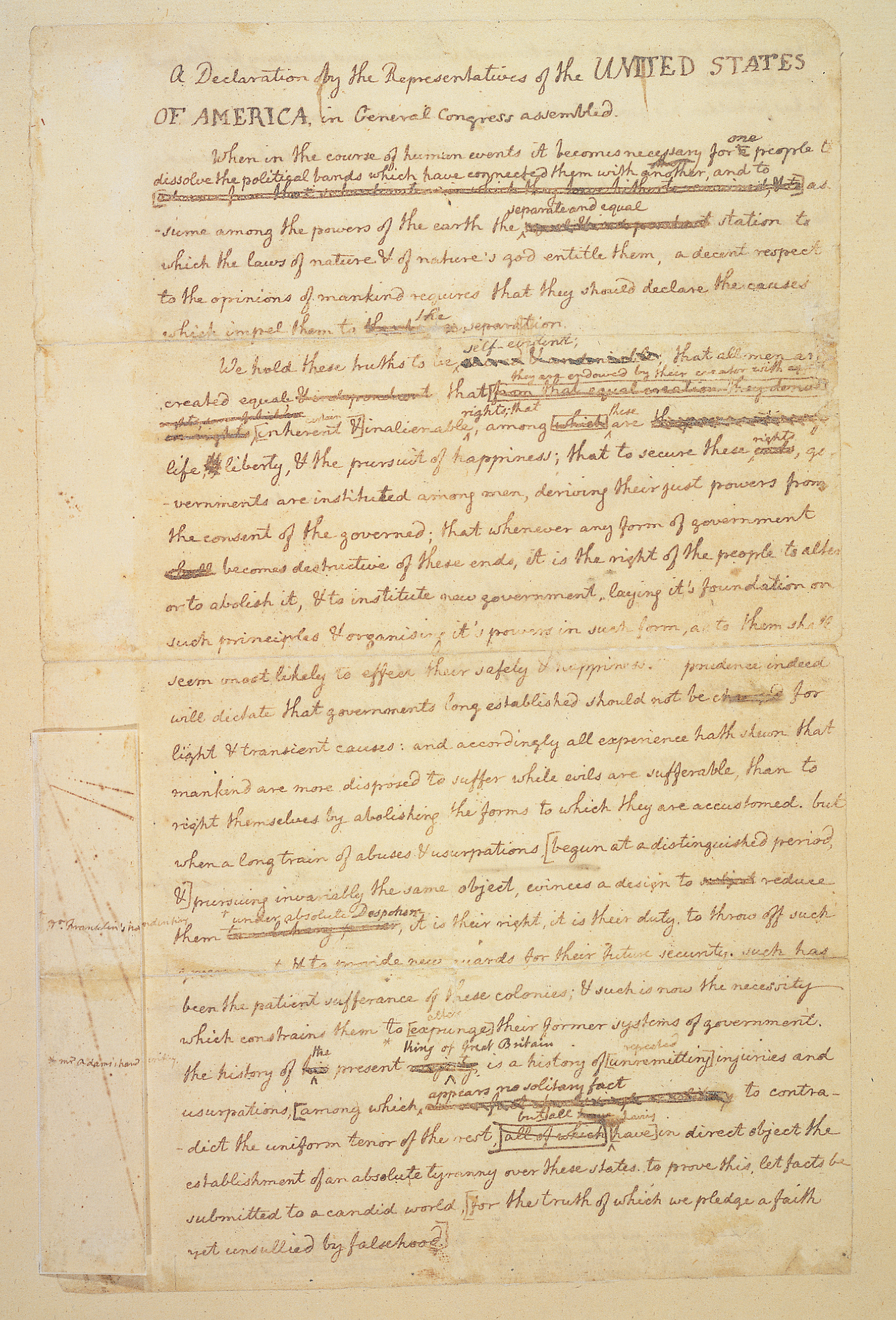 page of rough draft